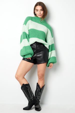 Warmer gestreifter Strickpullover h5 Bild10